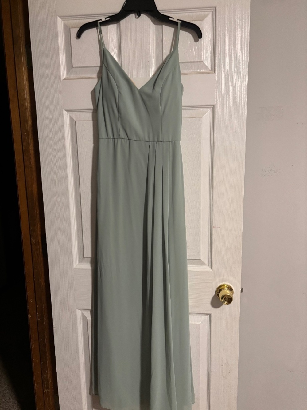 Sage green bridesmaid dress, size 6 worn once